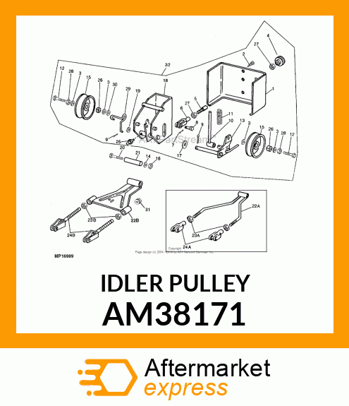 IDLER, IDLER, RIVETED amp; WELDED V AM38171