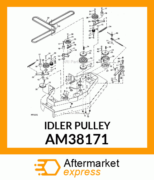 IDLER, IDLER, RIVETED amp; WELDED V AM38171