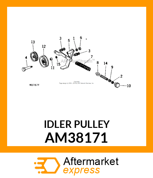 IDLER, IDLER, RIVETED amp; WELDED V AM38171