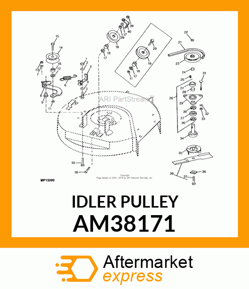 IDLER, IDLER, RIVETED amp; WELDED V AM38171