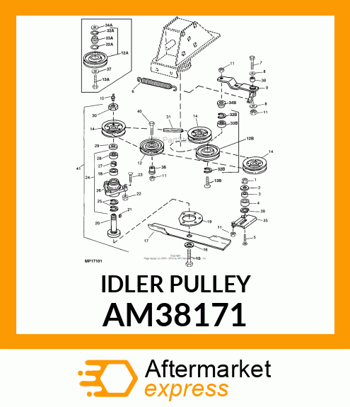 IDLER, IDLER, RIVETED amp; WELDED V AM38171