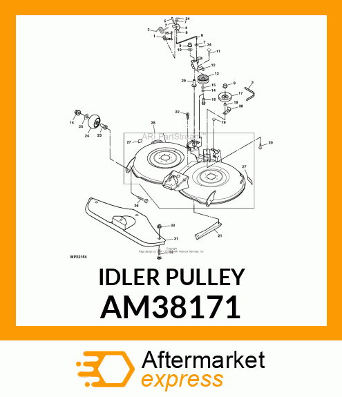 IDLER, IDLER, RIVETED amp; WELDED V AM38171