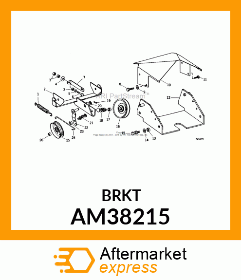 Support - SUPPORT, WELDED IDLER AM38215