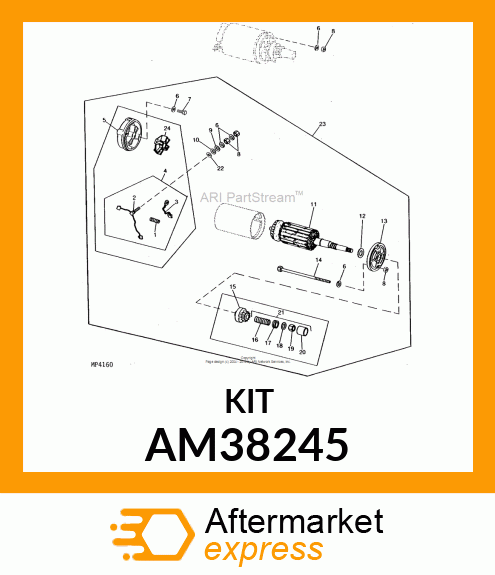 Spring Kit - DRIVE PARTS HARDWARE KIT AM38245