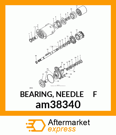 BEARING, NEEDLE F am38340