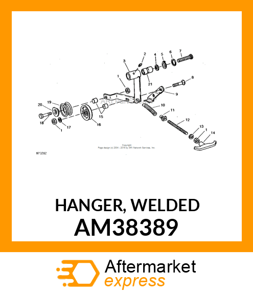 HANGER, WELDED AM38389