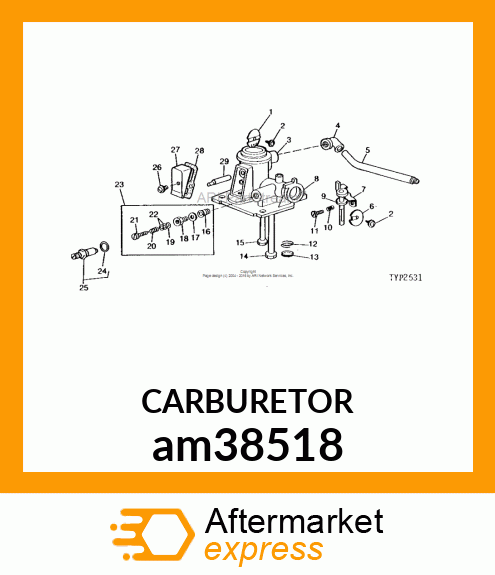 CARBURETOR am38518