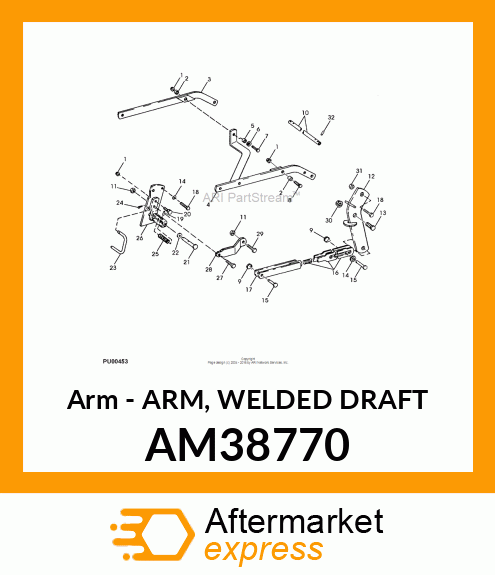 Arm - ARM, WELDED DRAFT AM38770