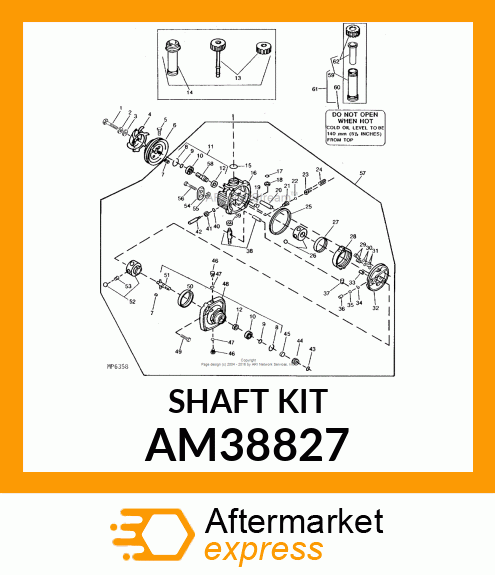 Shaft - CONTROL SHAFT & DOWEL - PUR AM38827