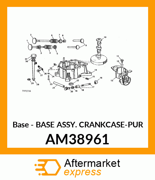 Base - BASE ASSY. CRANKCASE-PUR AM38961