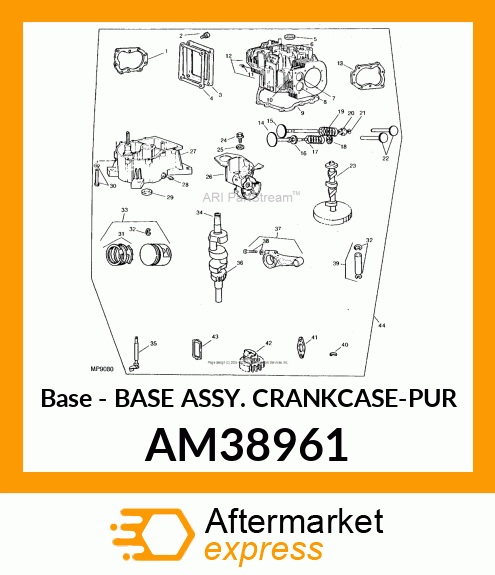 Base - BASE ASSY. CRANKCASE-PUR AM38961