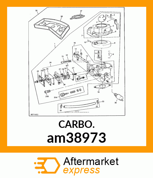 CARBURETOR am38973