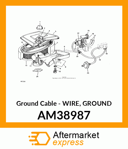 Ground Cable - WIRE, GROUND AM38987