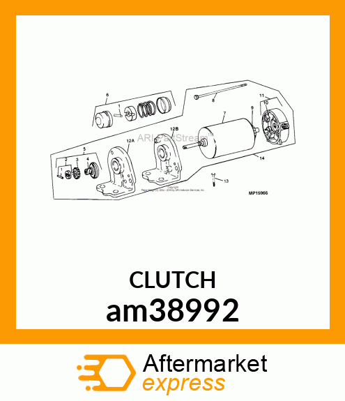 CLUTCH ASSEMBLY, STARTER am38992