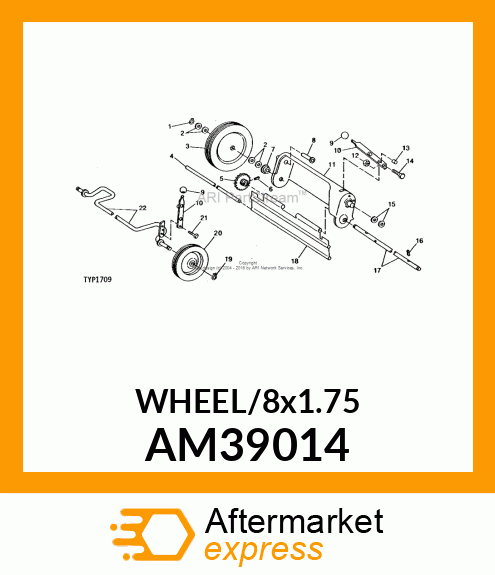 WHEEL/8x1.75 AM39014