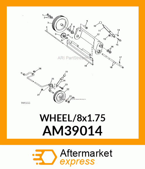 WHEEL/8x1.75 AM39014