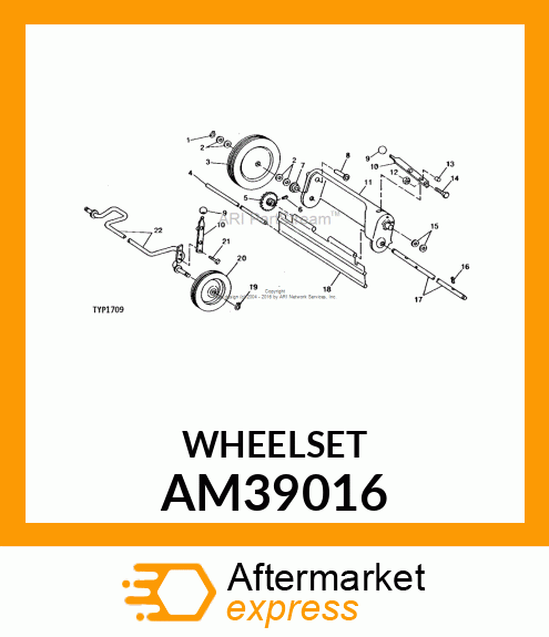 WHEELSET AM39016