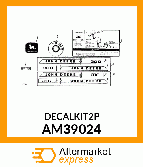 DECALKIT2P AM39024