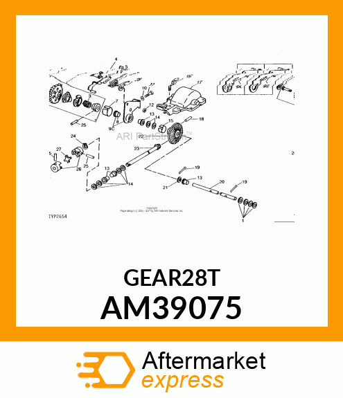 GEAR28T AM39075