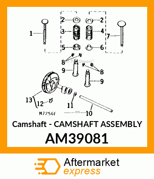 Camshaft - CAMSHAFT ASSEMBLY AM39081