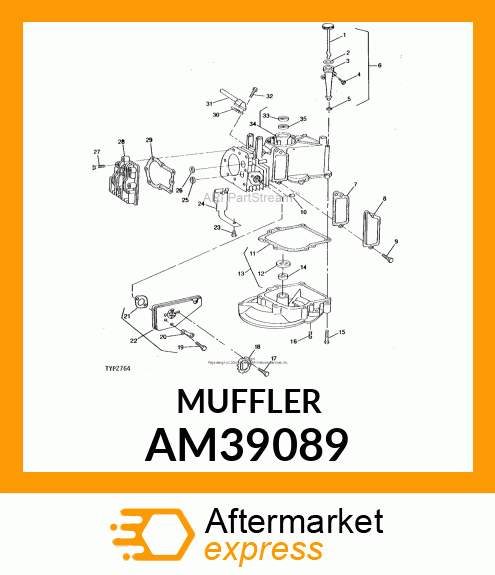 MUFFLER AM39089