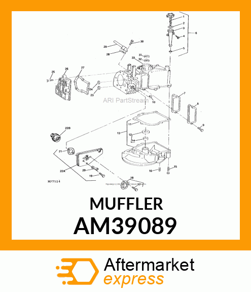 MUFFLER AM39089