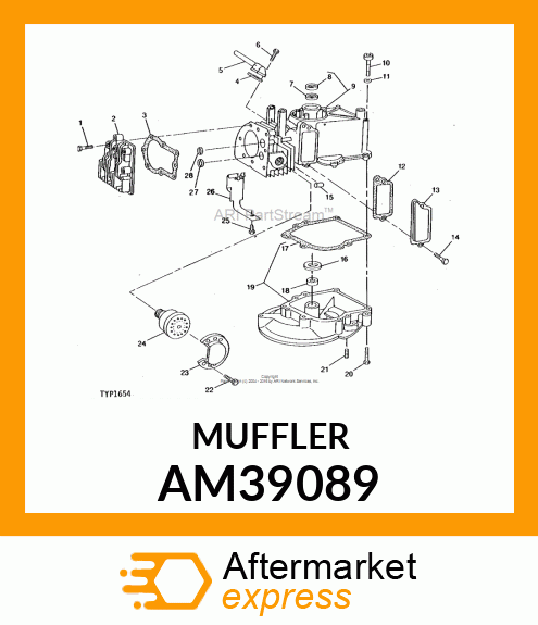 MUFFLER AM39089