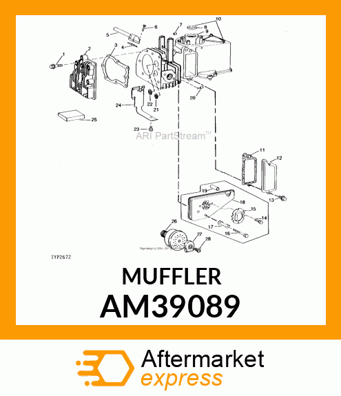 MUFFLER AM39089