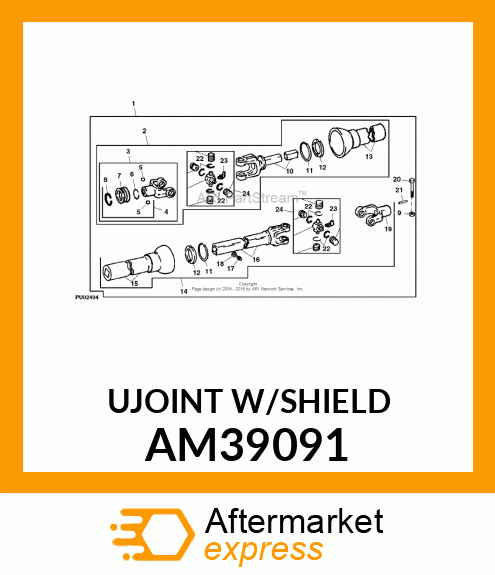 UJOINTW/SHIELD AM39091