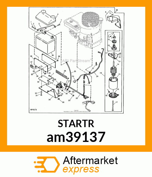 MOTOR, STARTER am39137