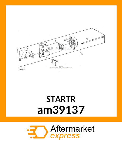 MOTOR, STARTER am39137