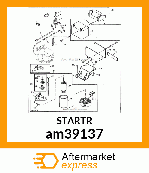 MOTOR, STARTER am39137