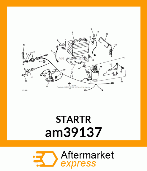 MOTOR, STARTER am39137