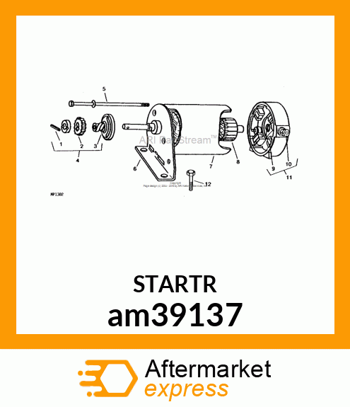 MOTOR, STARTER am39137