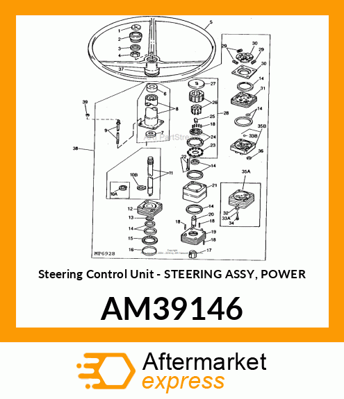 Steering Control Unit - STEERING ASSY, POWER AM39146