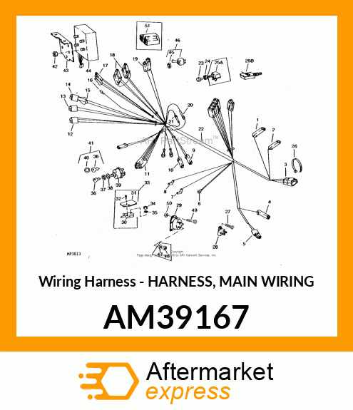 Wiring Harness - HARNESS, MAIN WIRING AM39167