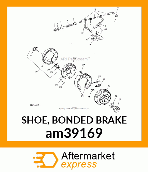 SHOE, BONDED BRAKE am39169