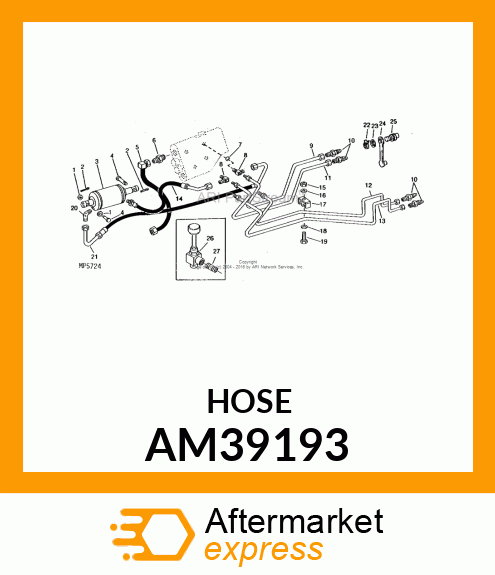 HOSE, LONG LIFT AM39193