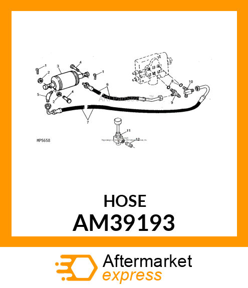 HOSE, LONG LIFT AM39193