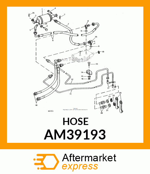 HOSE, LONG LIFT AM39193