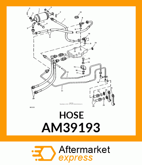 HOSE, LONG LIFT AM39193