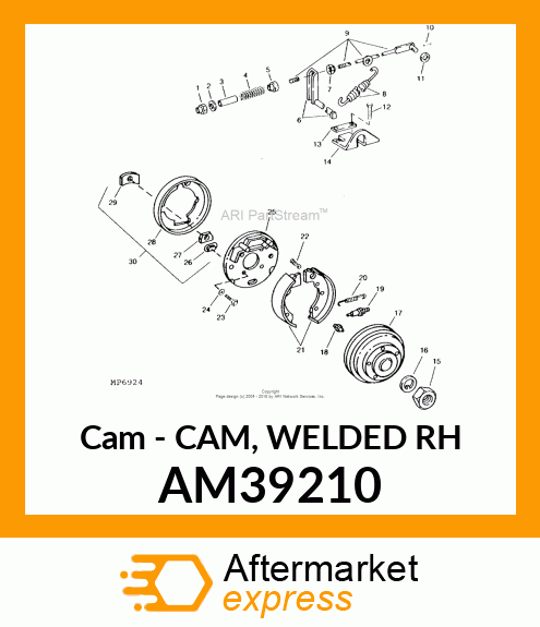 Cam - CAM, WELDED RH AM39210