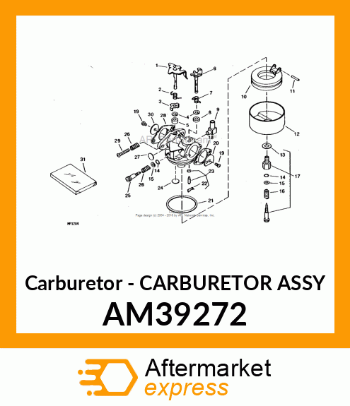 Carburetor - CARBURETOR ASSY AM39272