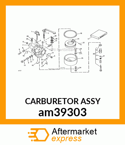 CARBURETOR ASSY am39303