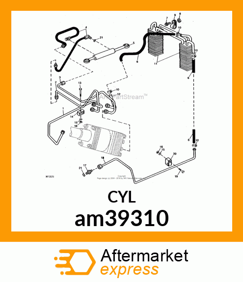 HYDRAULIC CYLINDER, 50X20 am39310