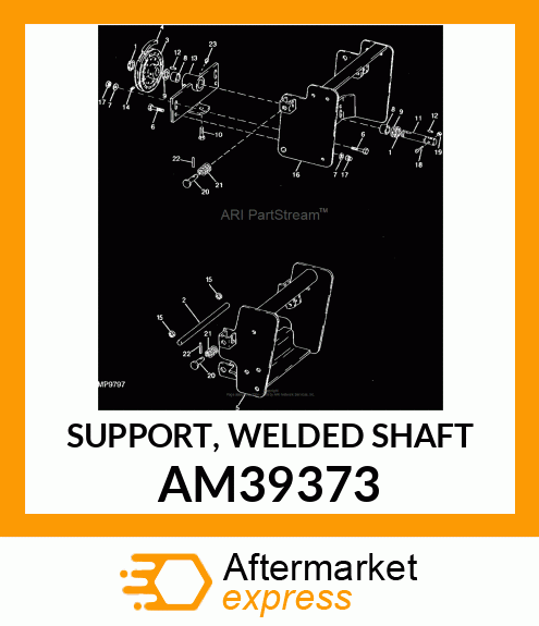 SUPPORT, WELDED SHAFT AM39373