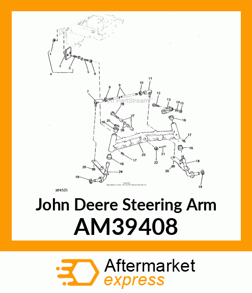 STEERING ARM, ARM, STEERING AM39408