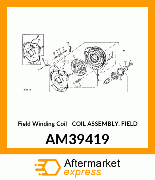 Field Winding Coil - COIL ASSEMBLY, FIELD AM39419