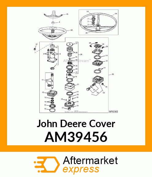 COVER, UPPER ASSEMBLY AM39456