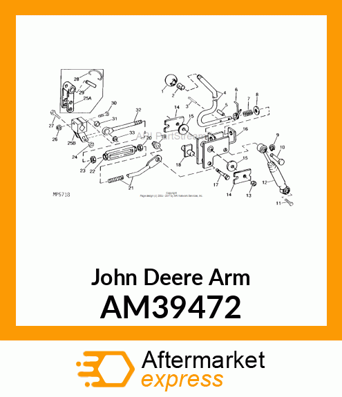 ARM, WELDED SWASHPLATE AM39472